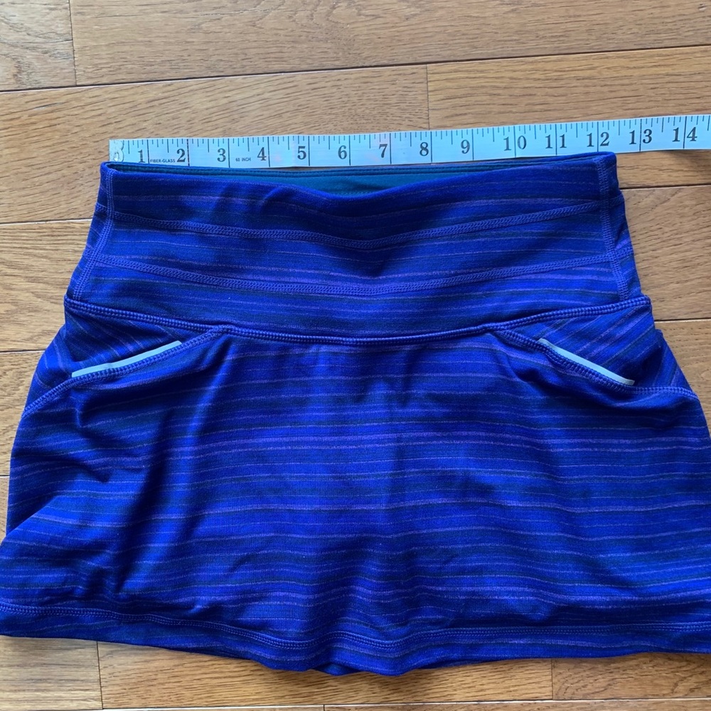 💜Athleta Relay Skirt/Skort-Purple Mini Stripe💜 - Picture 6 of 10